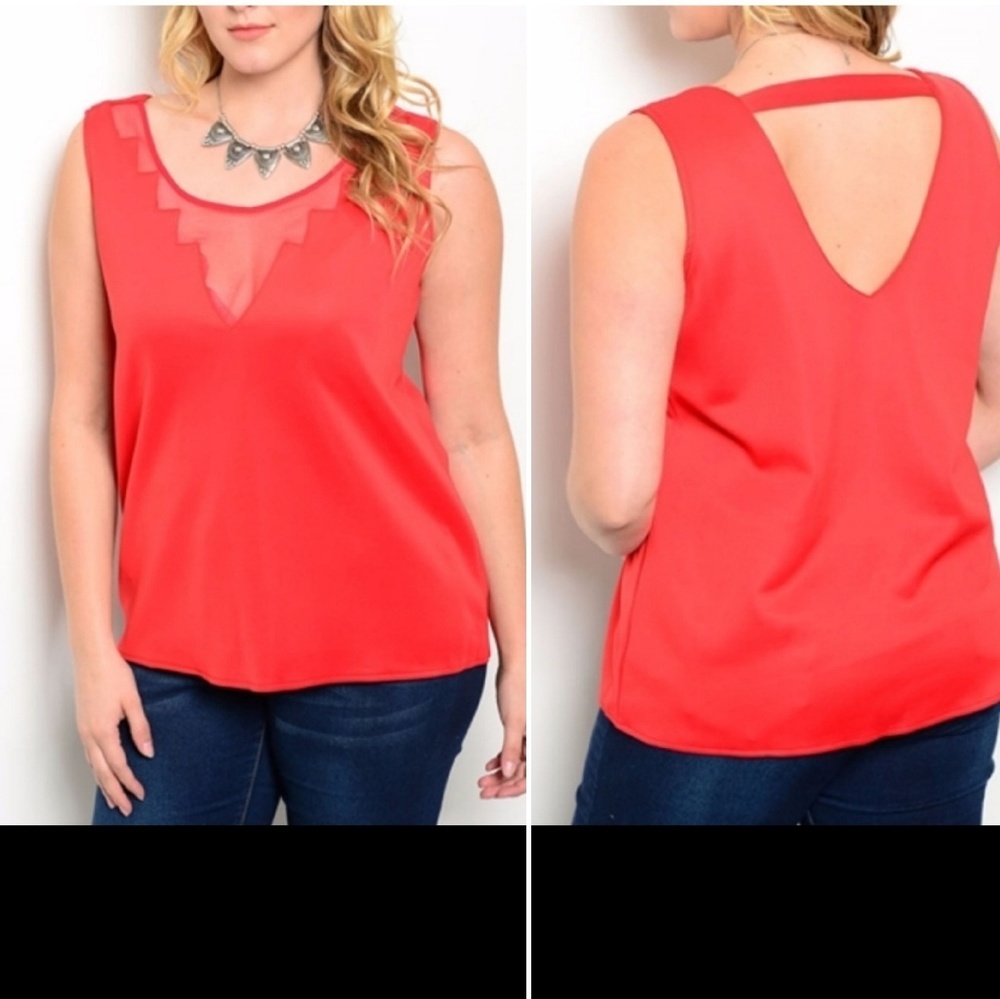 💥3for$20💥  Plus size red top
